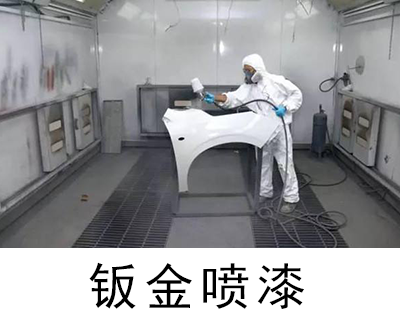「鈑金噴漆」汽車變形修復，光亮如初