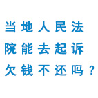 上海讨债公司：当地人民法院能去起诉欠钱不还吗？