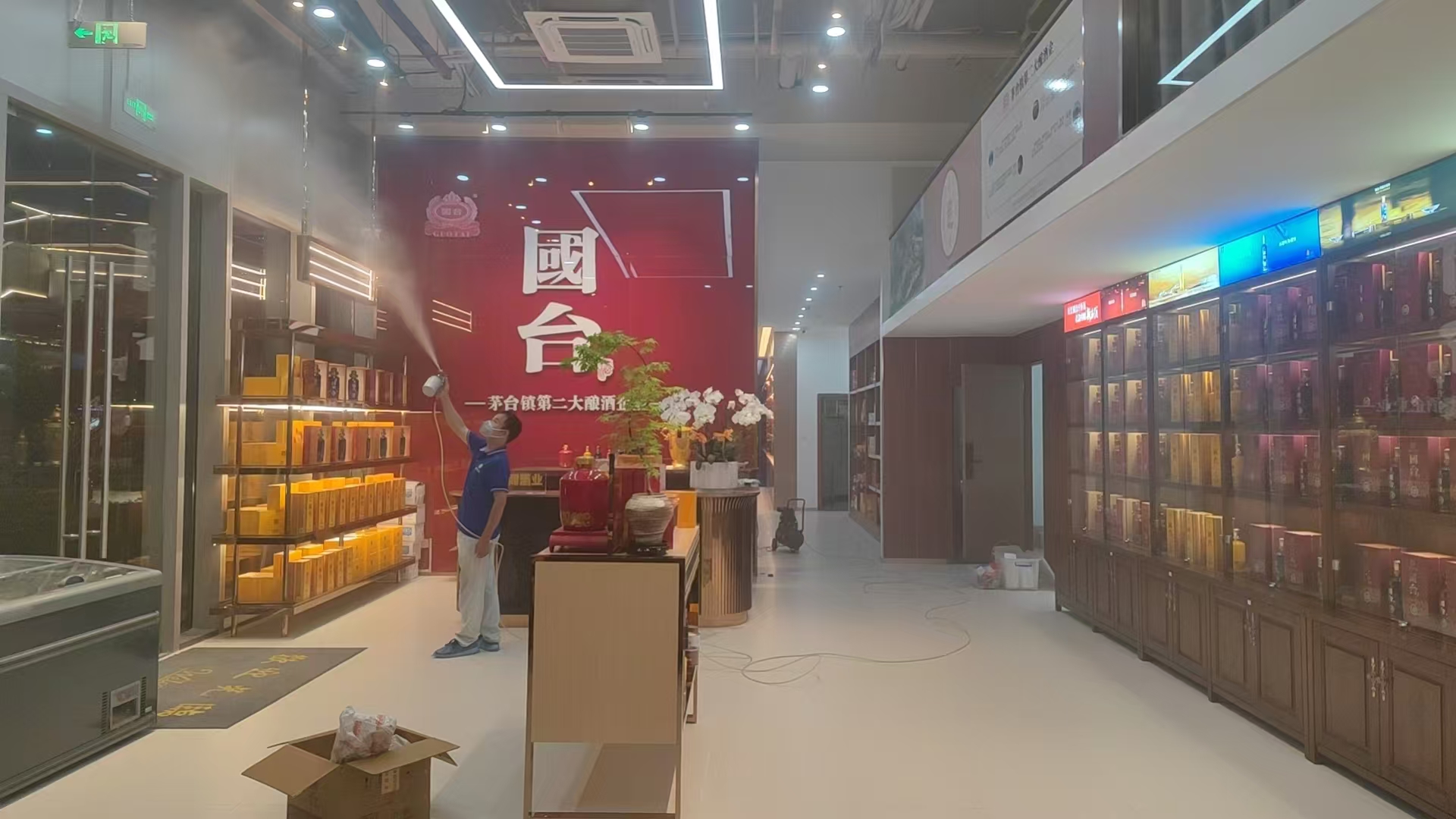 厦门国台酒会所除甲醛、甲醛检测治理、除异味、装修异味治理